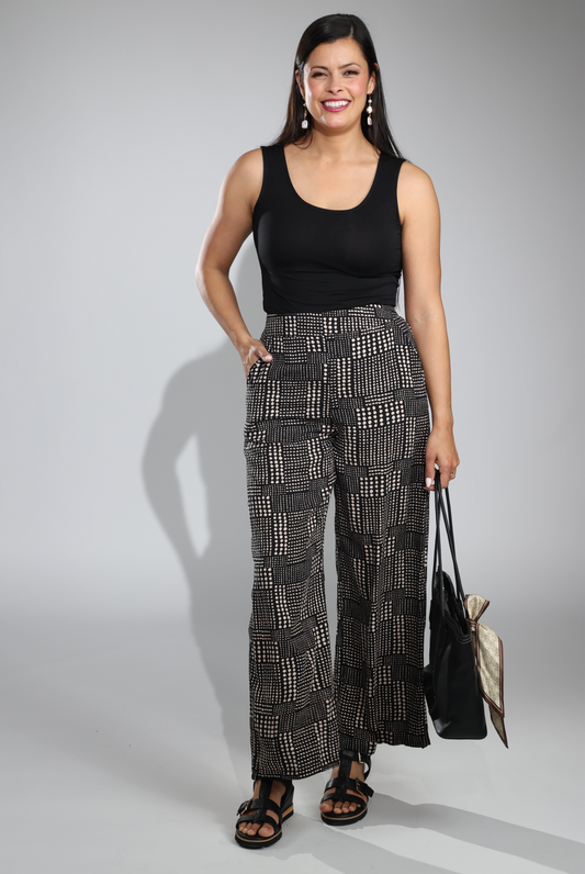 3327C1|BLACK TAUPE DOTS