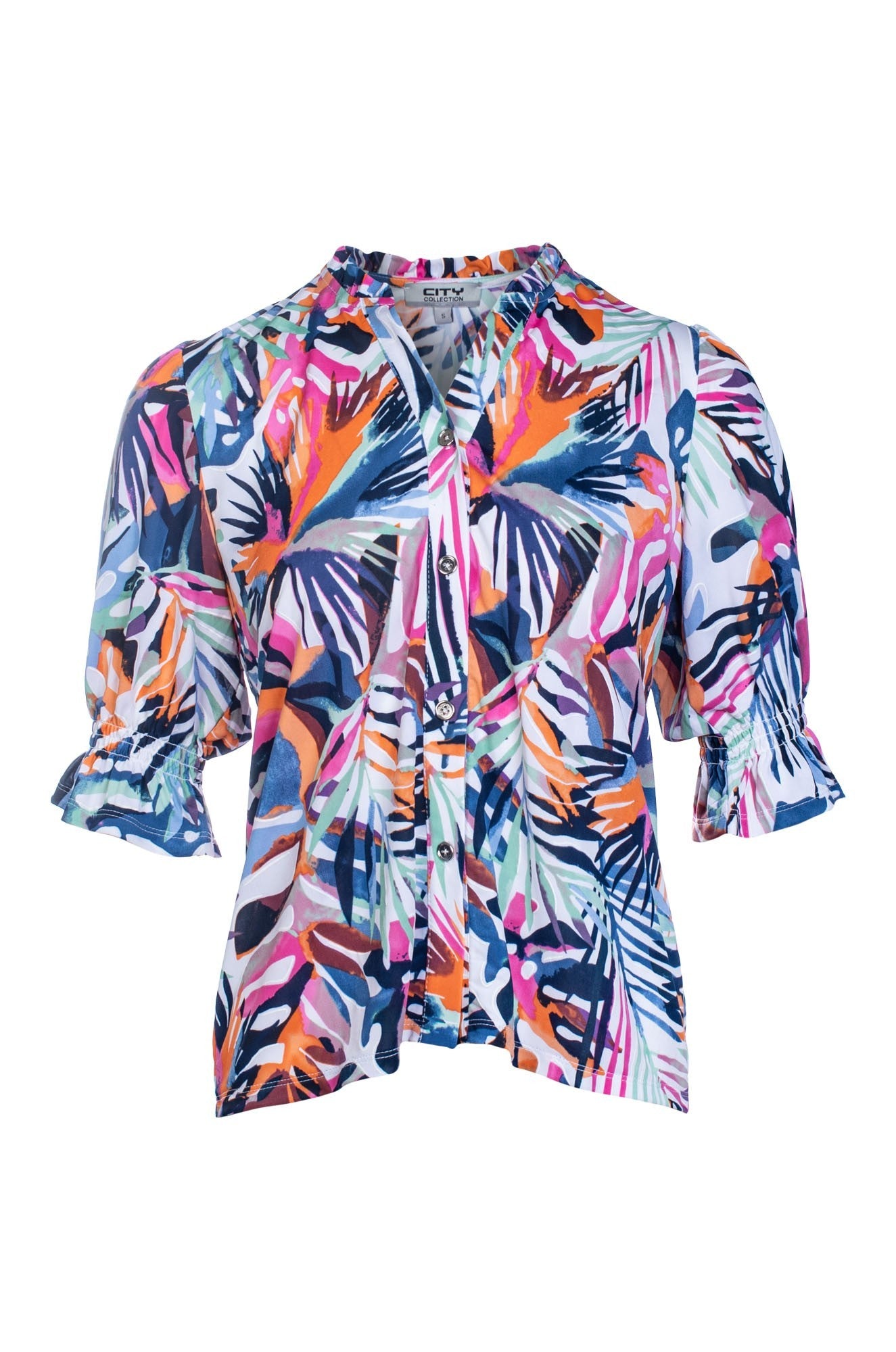 7413C1|PINK ORANGE TROPICS