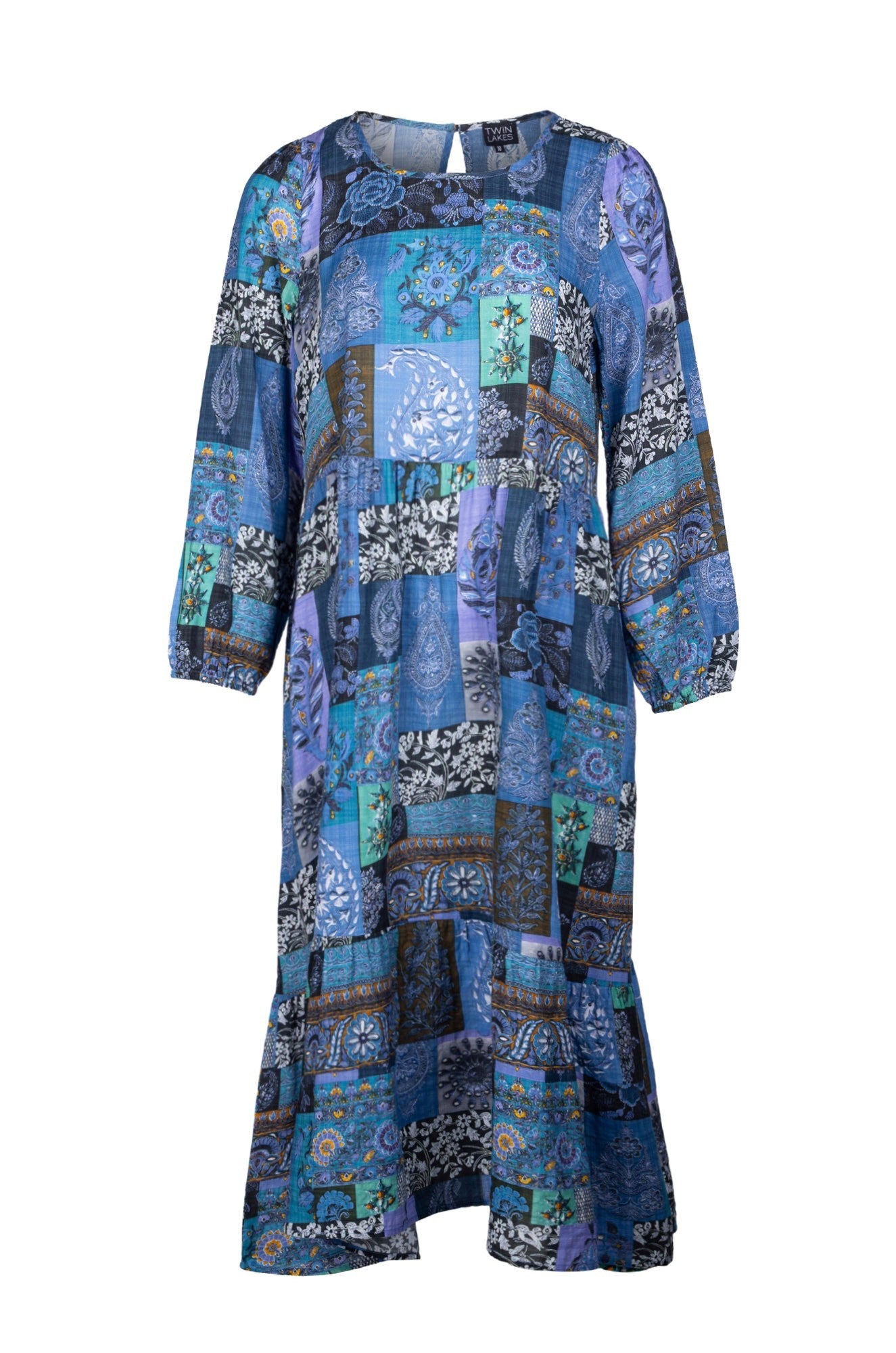 6535B1|BLUE LILAC PATCHWORK