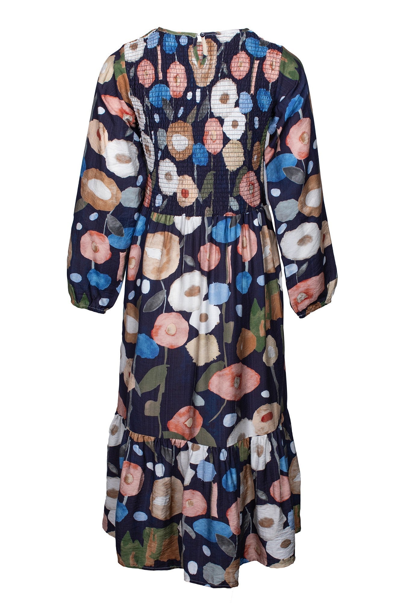 7665D1|NAVY MULTI POPPY