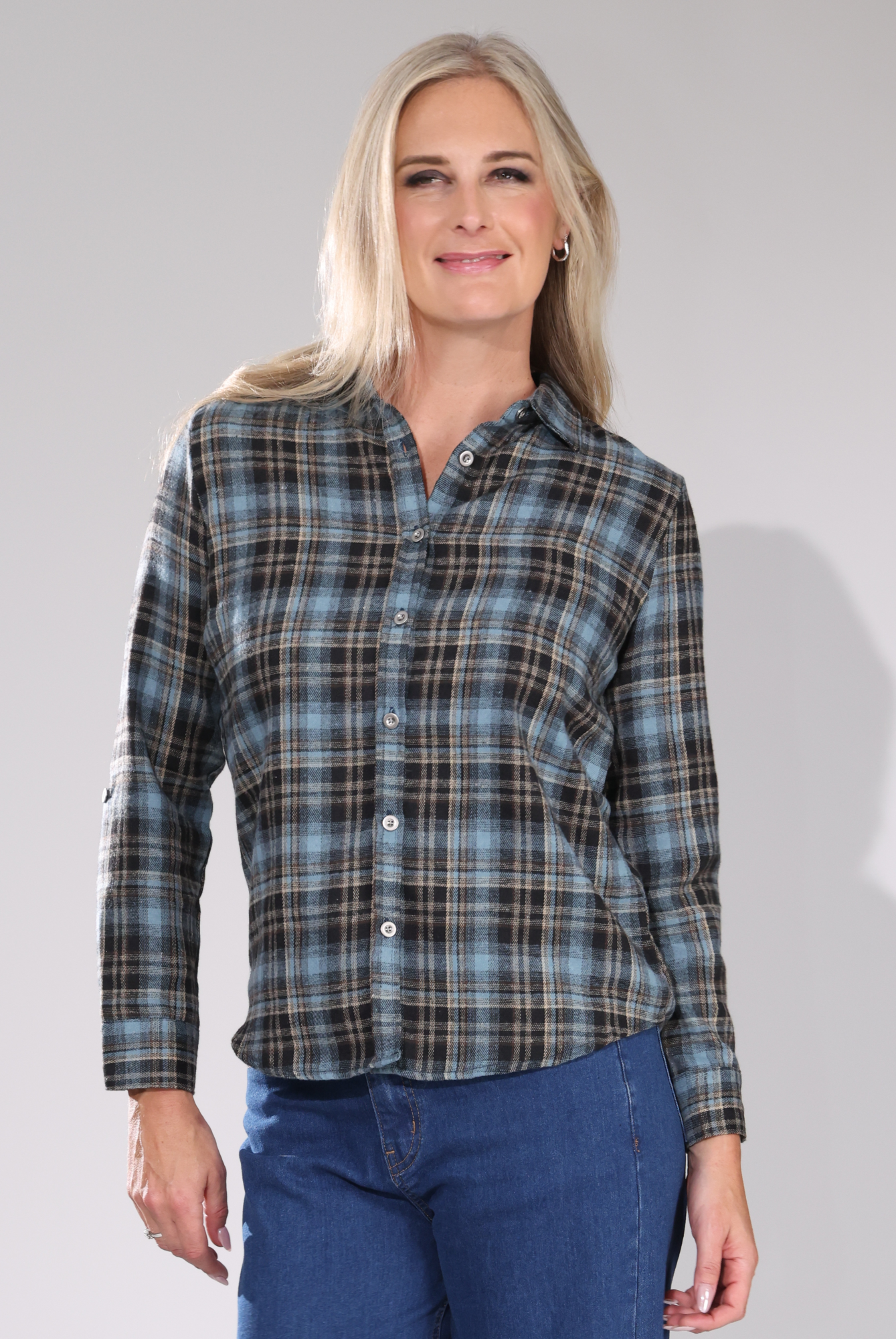 6351D1|CHOCOLATE BLACK CHECKS