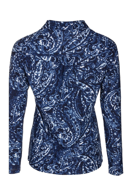 7405B1|NAVY PAISLEY