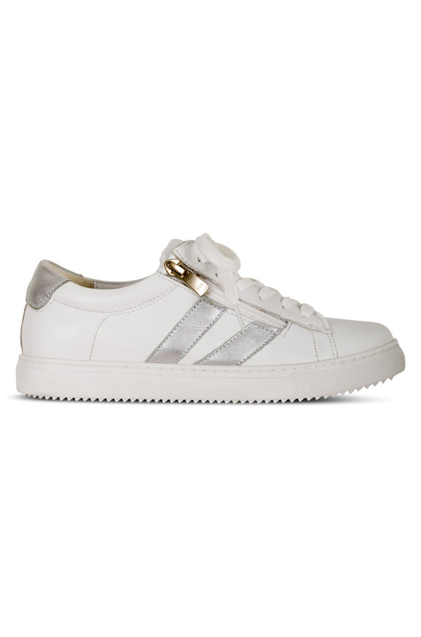 Orthotic friendly Sneaker | WHITE/SILVER | ULTIMATE B1