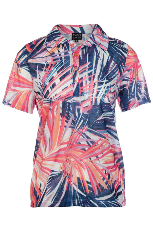 6804C1|INDIGO PINK PALMS