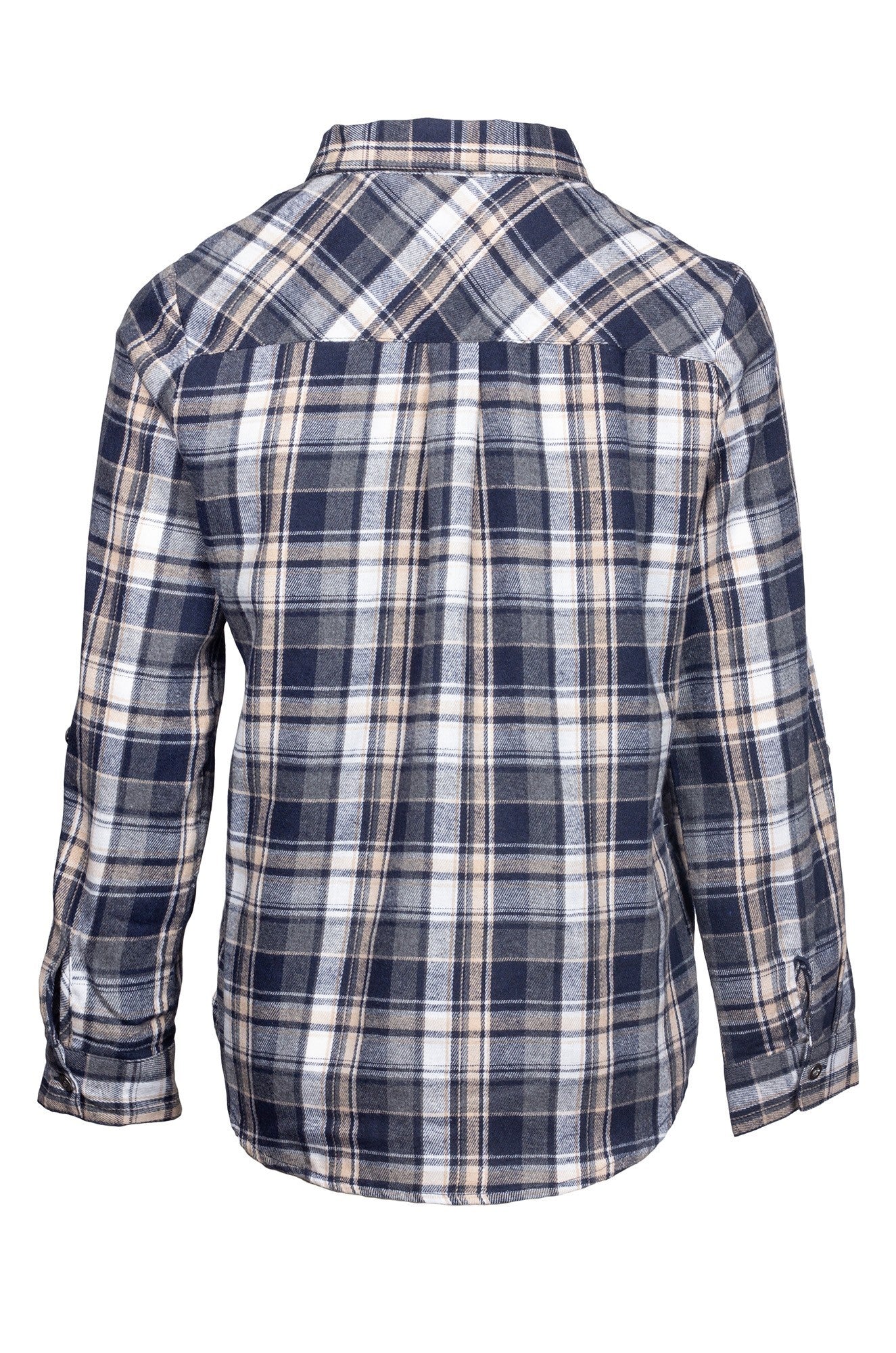 6351D1|NAVY TAUPE CHECKS