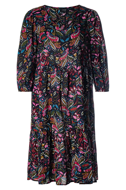 6543BR|NAVY OLIVE FLORAL