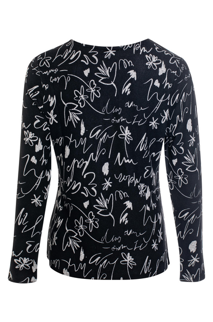 7905BR|BLACK SILVER TEXT