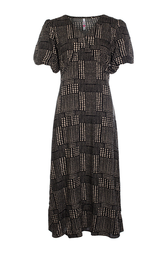 3326C1|BLACK TAUPE DOTS