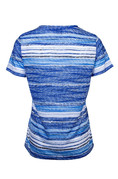 7514C1|ABSTRACT BLUE STRIPE