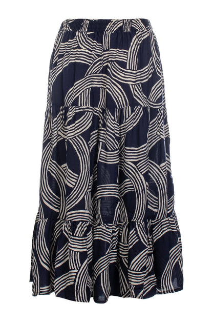 3367C1|NAVY IVORY CIRCLES