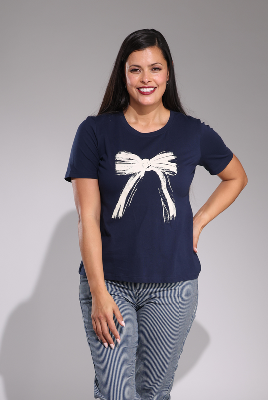 3403C1|PRETTY BOW ON NAVY