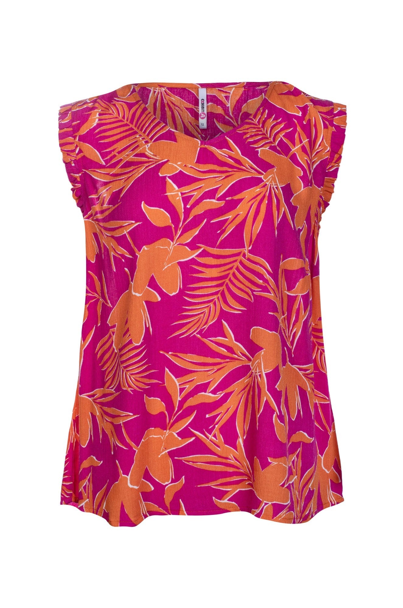 3381C1|CERISE ORANGE FERN