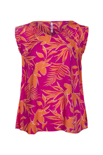 3381C1|CERISE ORANGE FERN