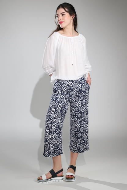 7334C1|NAVY WHITE AZTEC