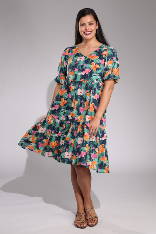 6533C1|ORANGE PINK PETALS