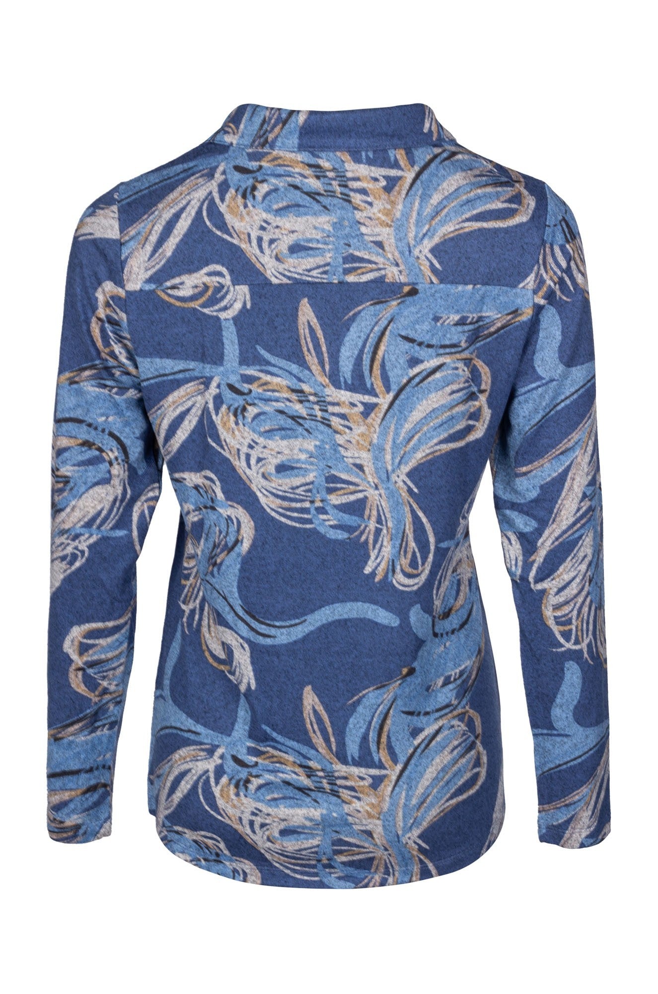 7904B1|INDIGO TAUPE FLOWER