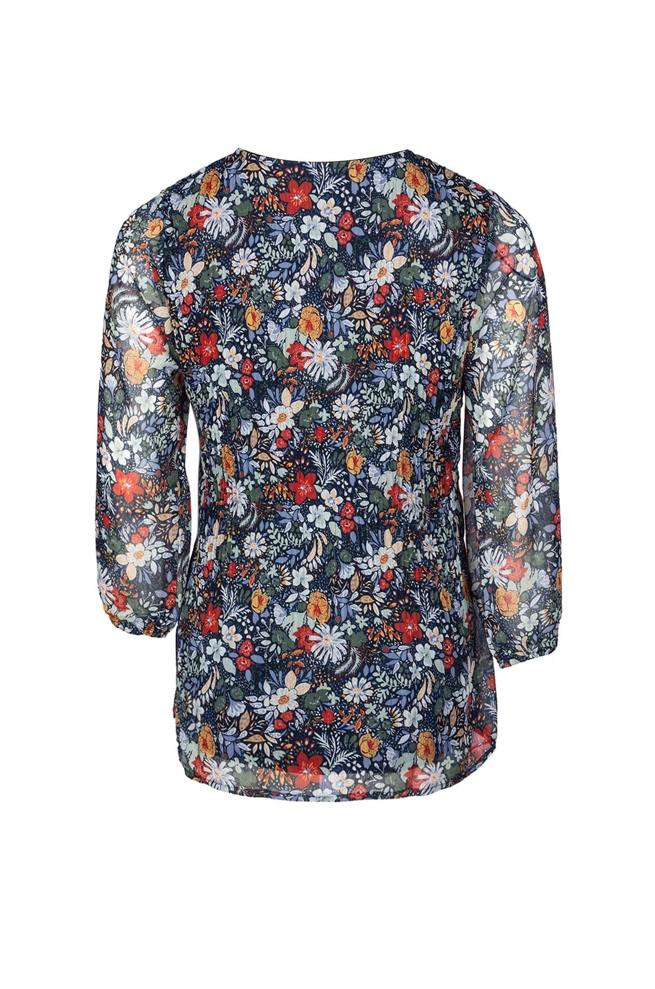 8571B1|BLUE GARDEN GOLD LUREX