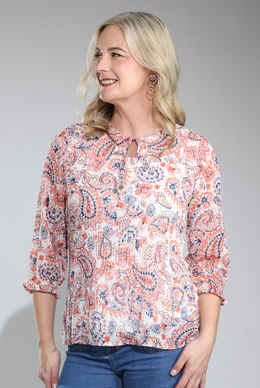 8562C1|SOFT CORAL PAISLEY