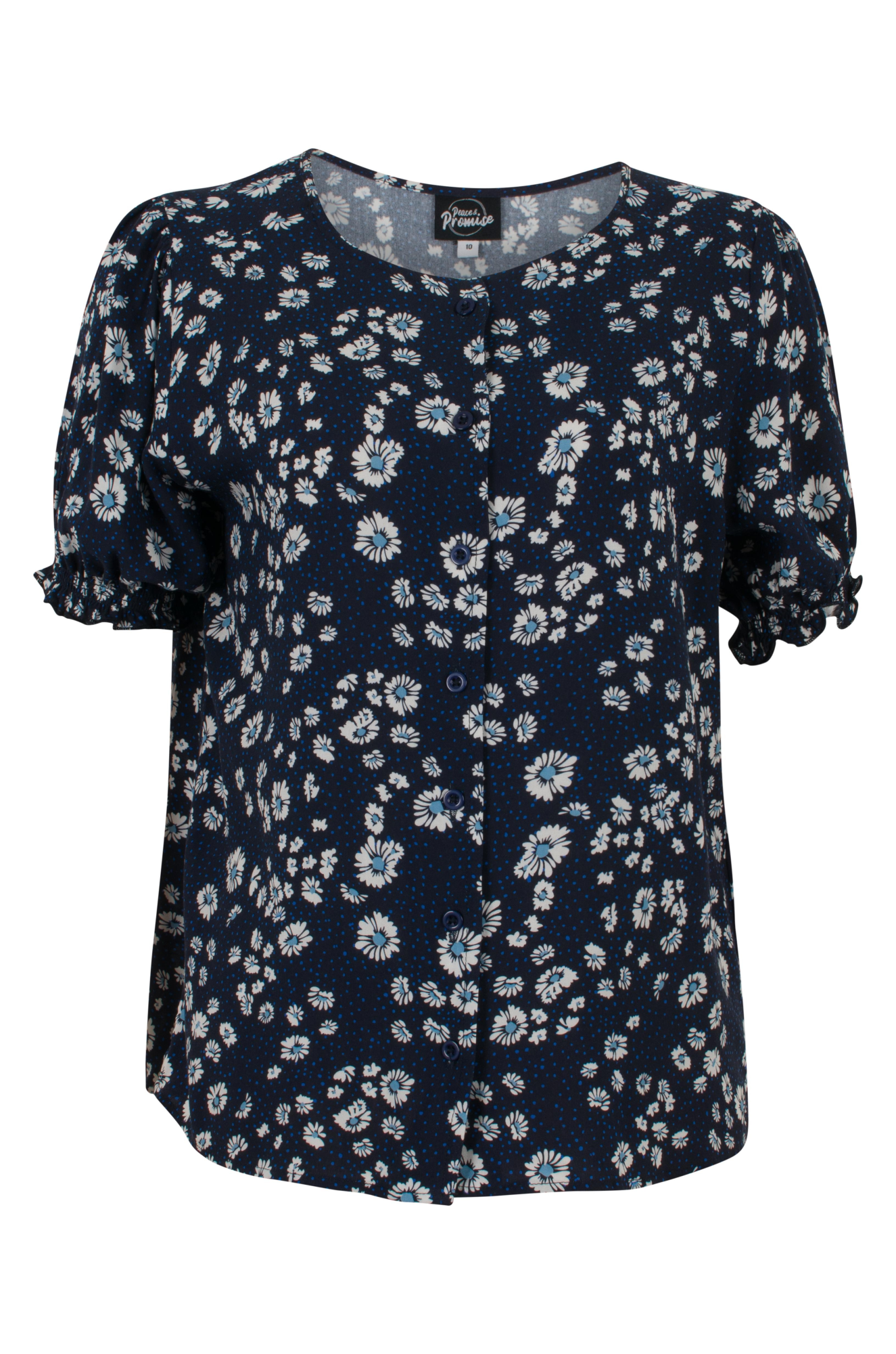 7331C1|NAVY WHITE DAISY