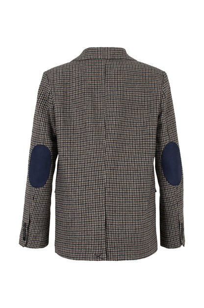 6471D1|NAVY TAUPE CHECKS