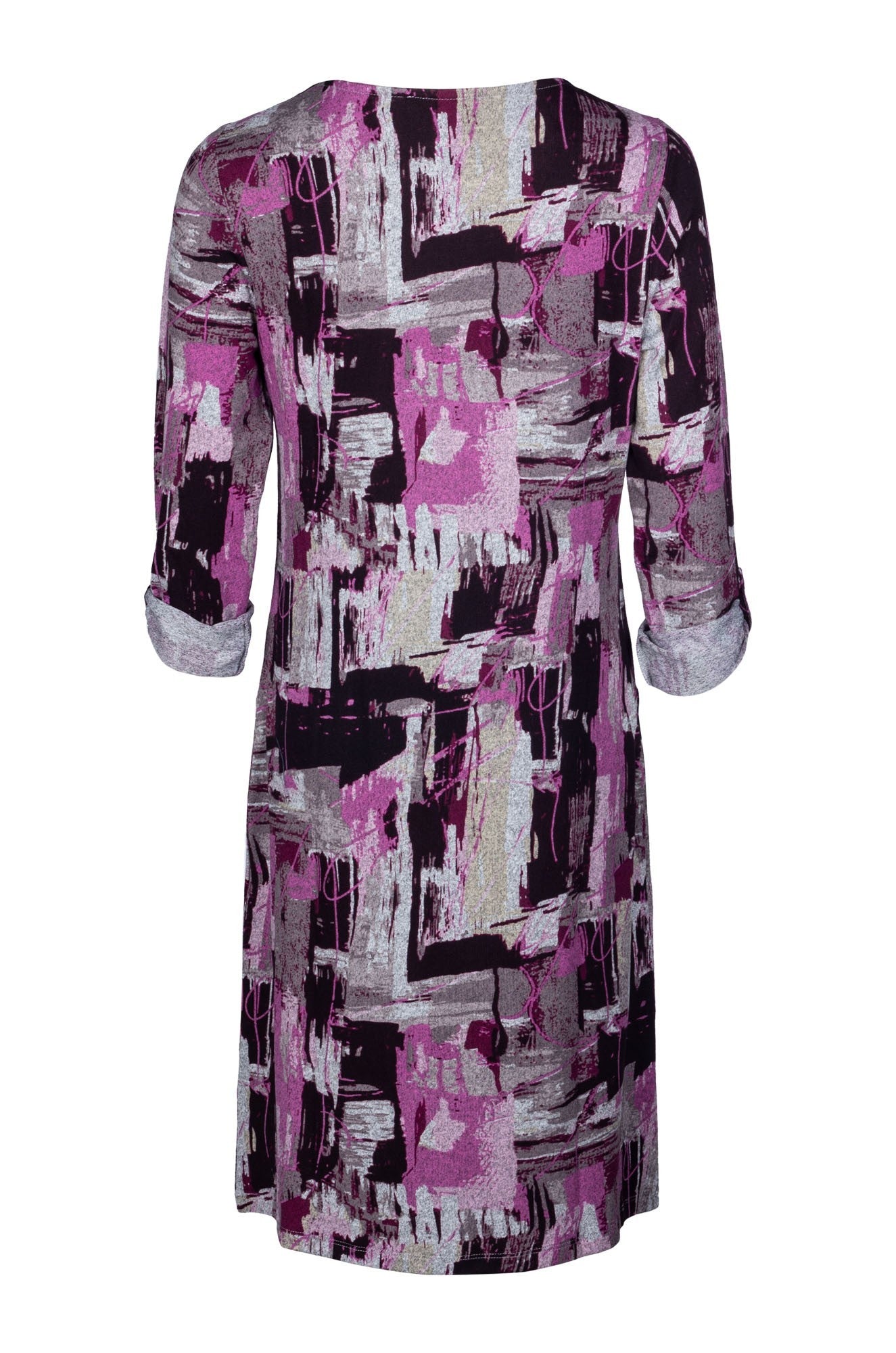 7914B1|PINK BLACK ABST GEO