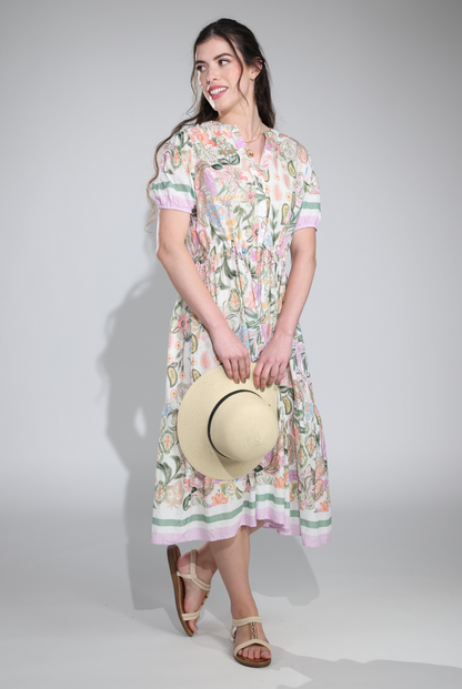 6512C1|OLIVE LILAC BORDER