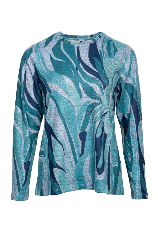 4394D1|TEAL ABSTRACT