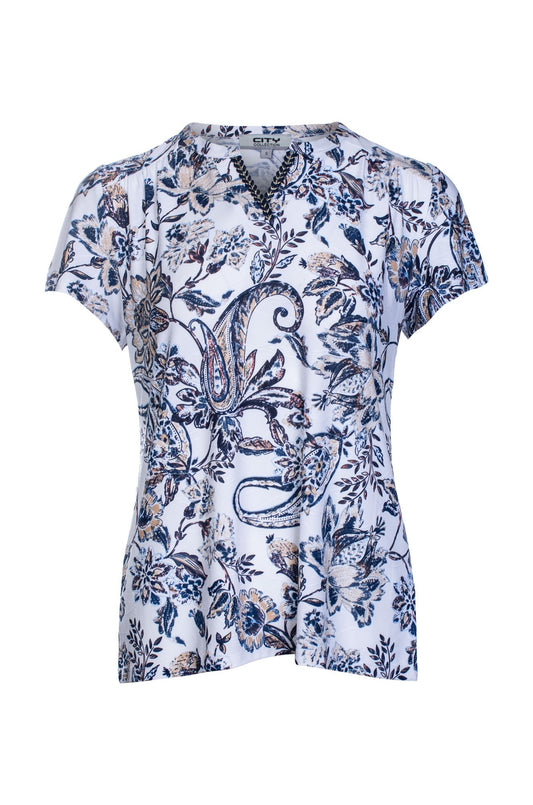 7415C1|INDIGO TAUPE PAISLEY