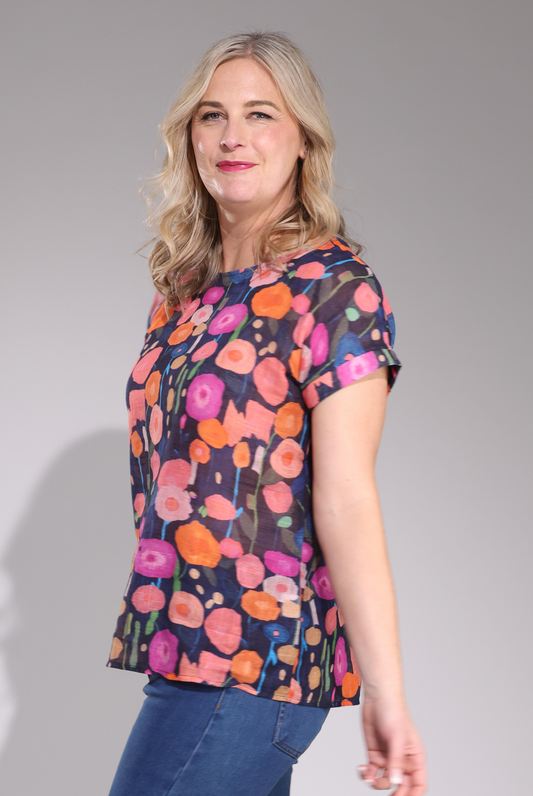 6272C1|CORAL NAVY POPPY