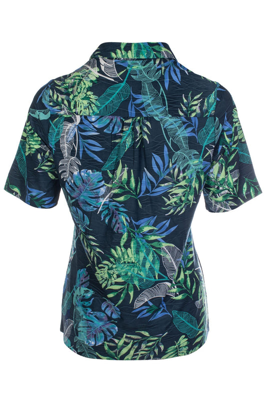 9122C1|NAVY GREEN PALM