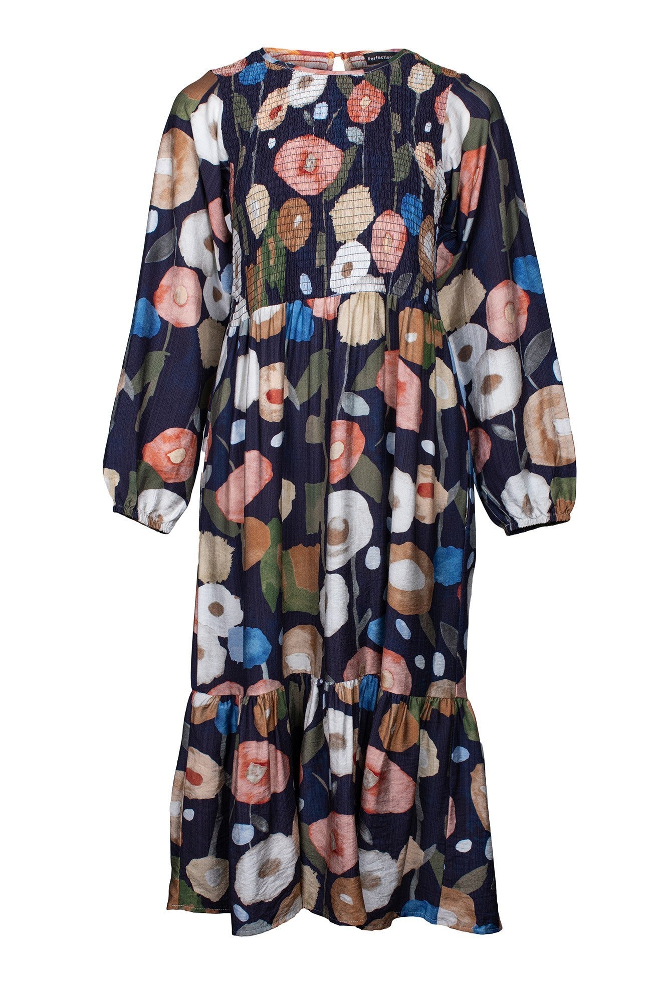 7665D1|NAVY MULTI POPPY