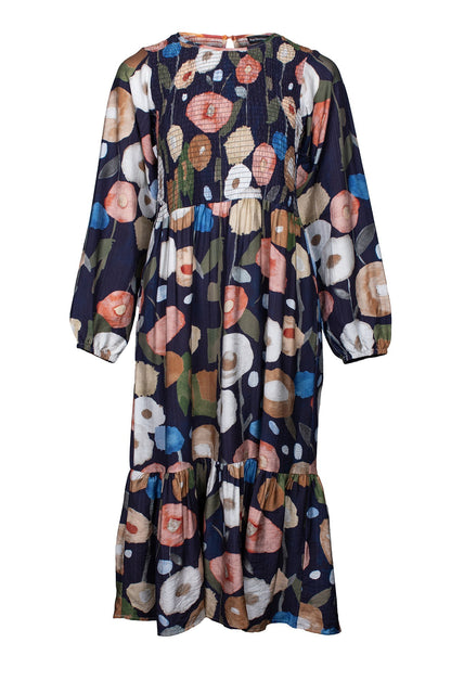 7665D1|NAVY MULTI POPPY