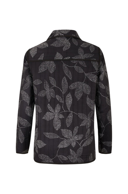 6442B1|BLACK IVORY LEAF