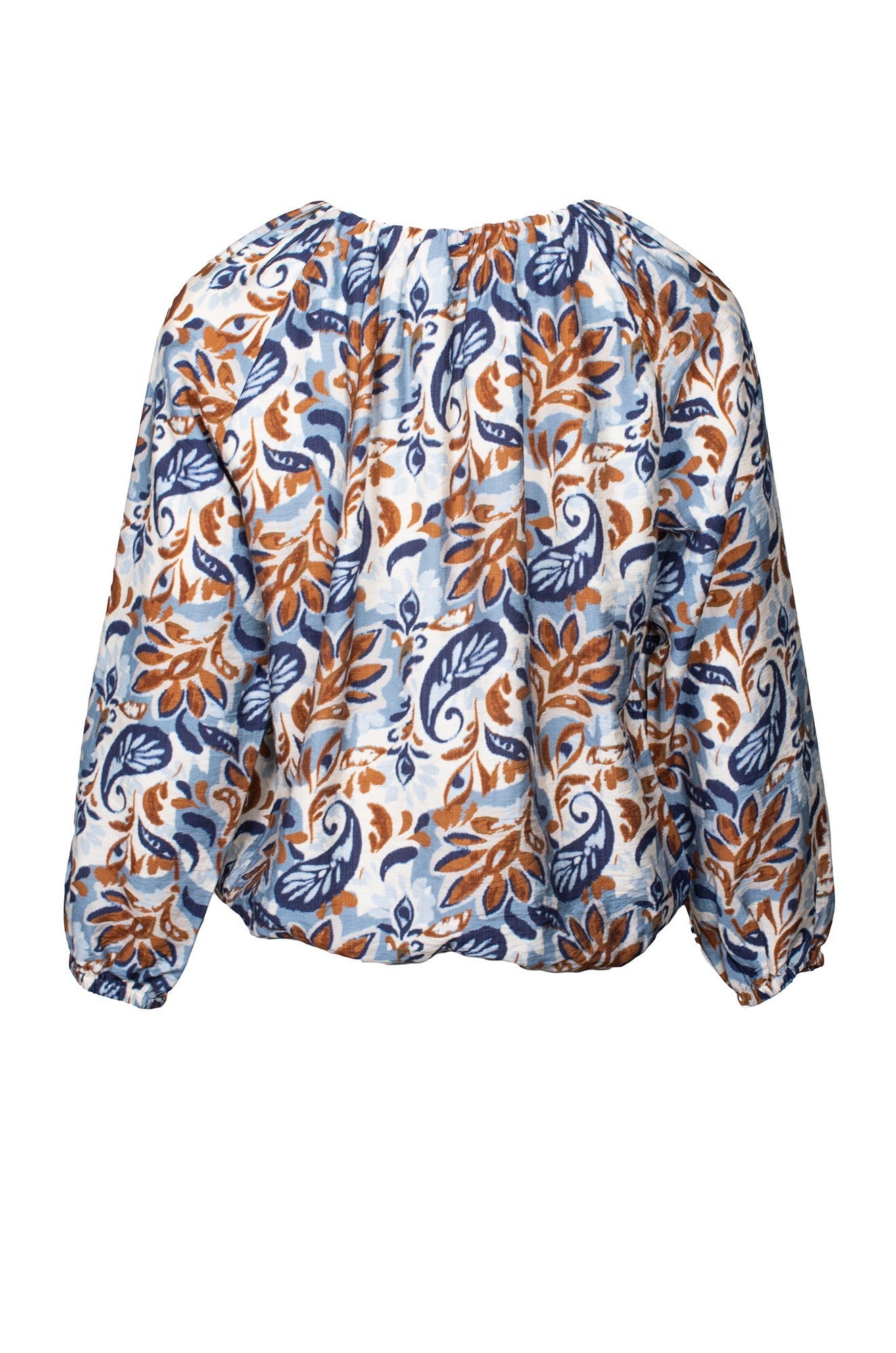 7662D1|INDIGO TAN PAISLEY