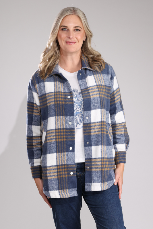 6032B1|INDIGO IVORY CHECK