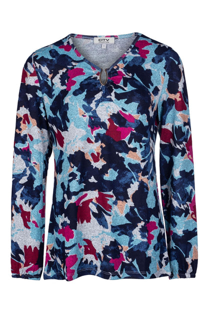 7908B1|BLUES PINK FLORAL