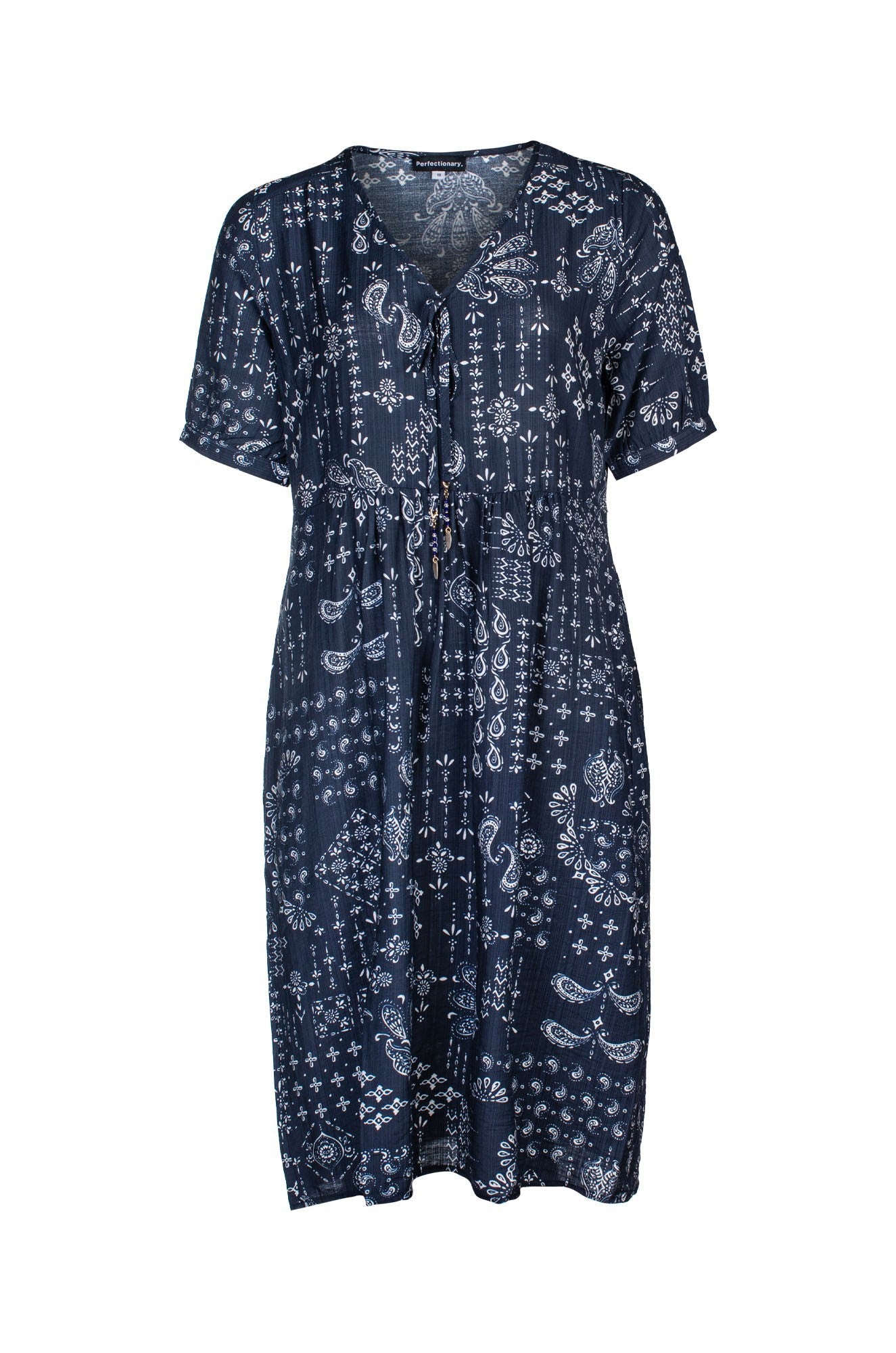 7664C1|NAVY WHITE PATCHWORK