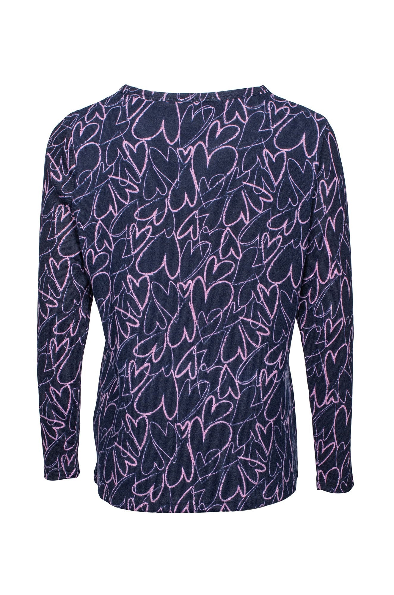 7891D1|NAVY PINK HEARTS