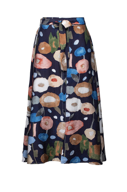 7668D1|NAVY MULTI POPPY