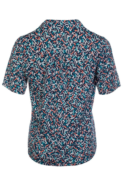 7401C1|NAVY CORAL DASH PUFF