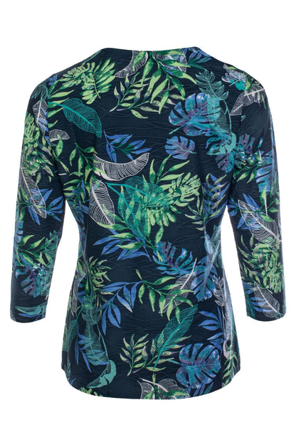 9121C1|NAVY GREEN PALM