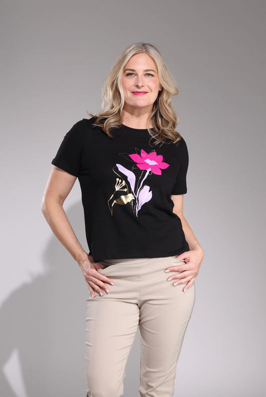3409C1|CERISE LILAC STEM ON BLK