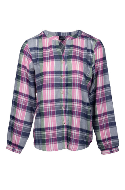 6354B1|OLIVE PINK CHECK