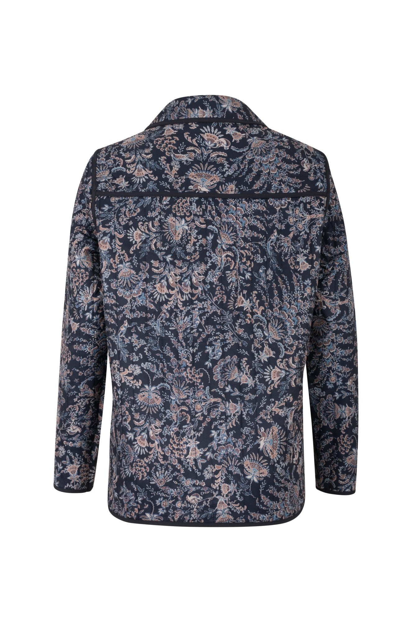 6442B1|NAVY TAUPE PAISLEY