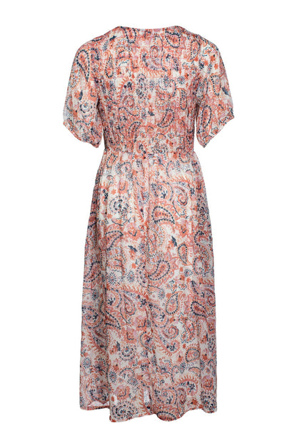 8563C1|SOFT CORAL PAISLEY