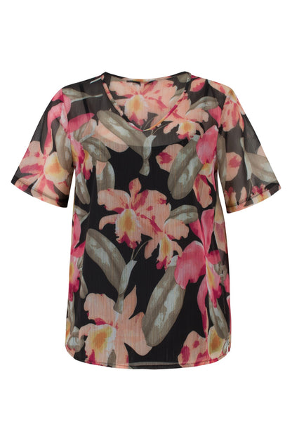 0105C1|BLACK PINK TROPICS