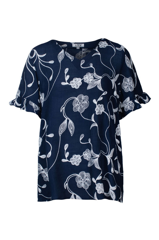 7191C1|NAVY/IVORY