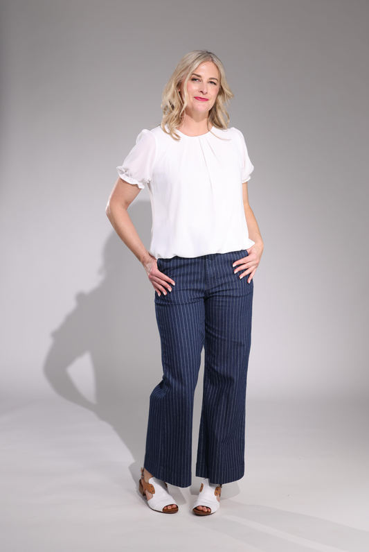 6893C1|BLUE PIN STRIPE