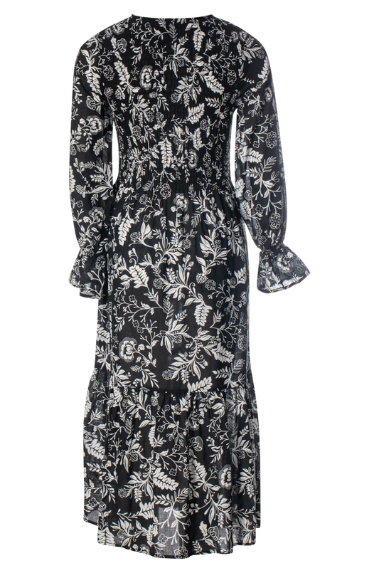 6542BR|BLACK IVORY GARDEN