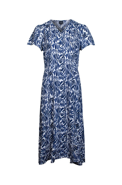 6514C1|INDIGO WHITE PETALS